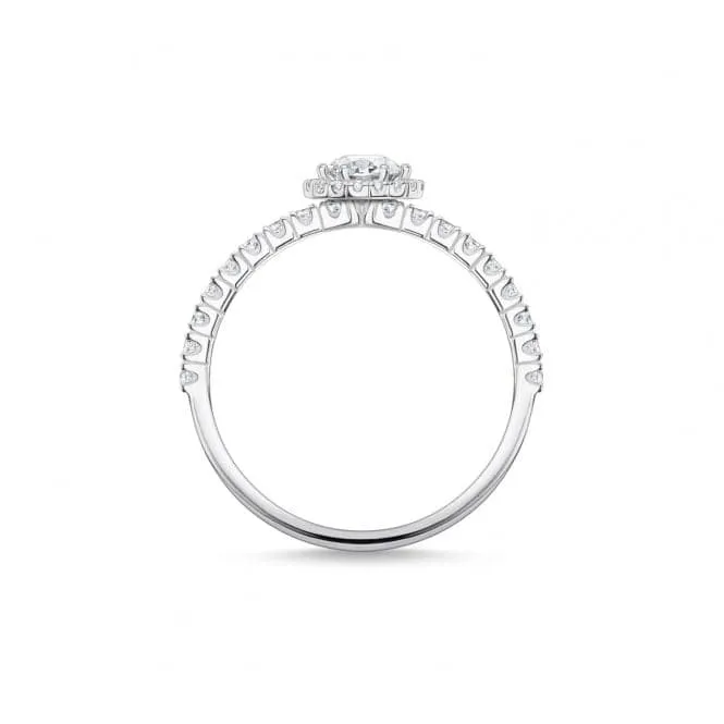 Silver Zirconia French Setting Stacking Ring TR2326-051-14