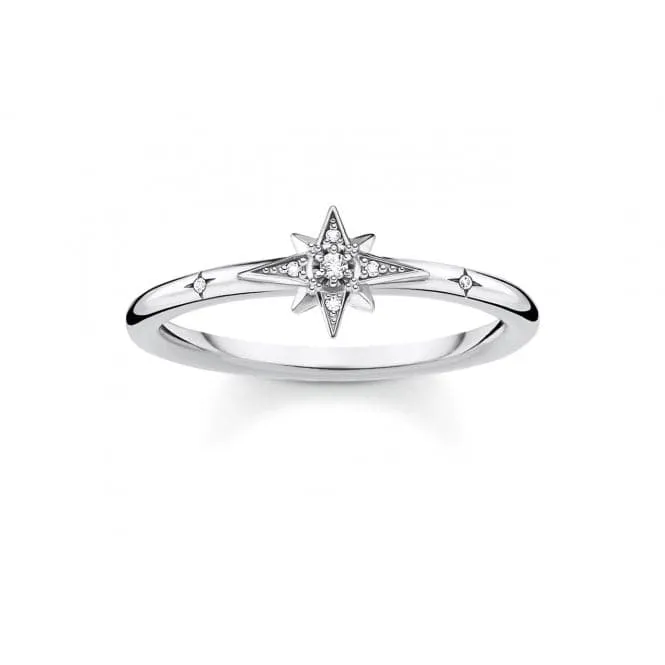 Silver Zirconia Star Ring TR2317-051-14