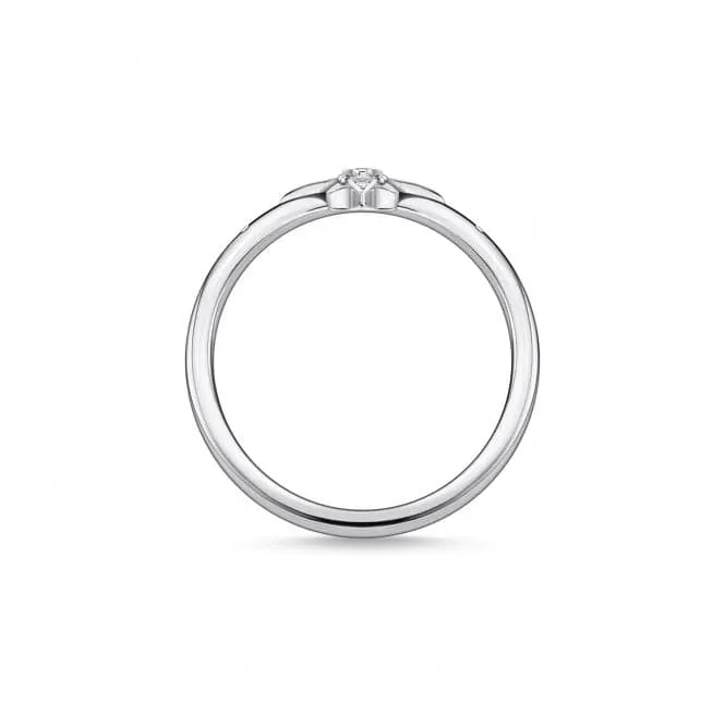 Silver Zirconia Star Ring TR2317-051-14