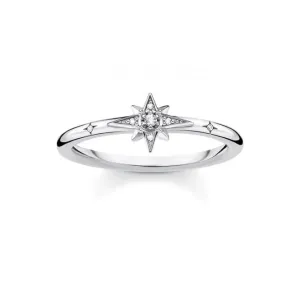 Silver Zirconia Star Ring TR2317-051-14