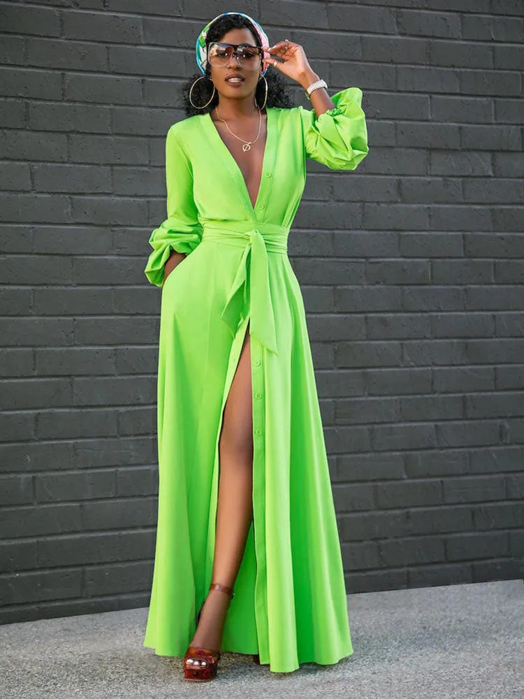Slit Charming Turtleneck Tops