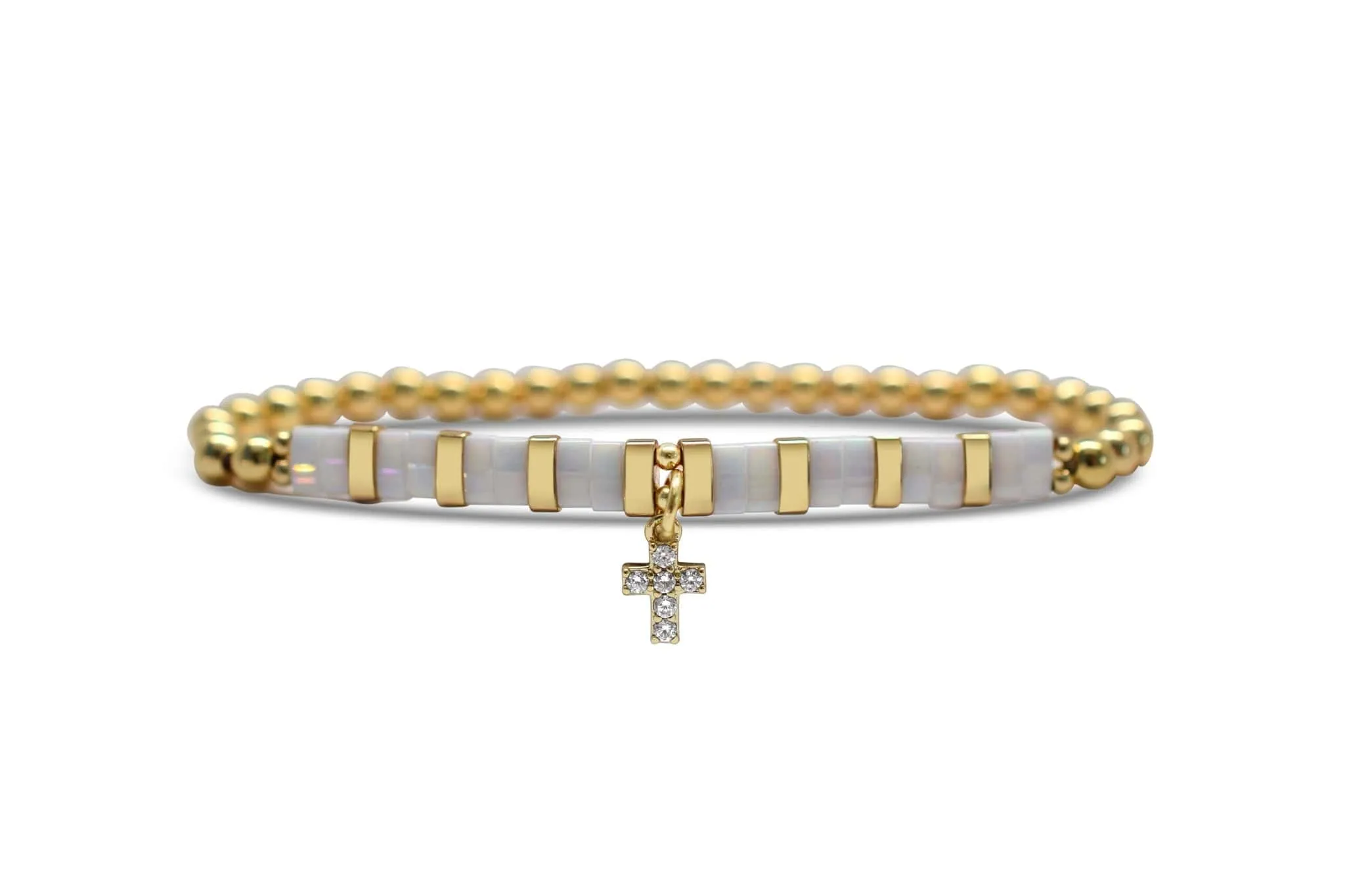 So Charming - Bead It! Cross Bracelet