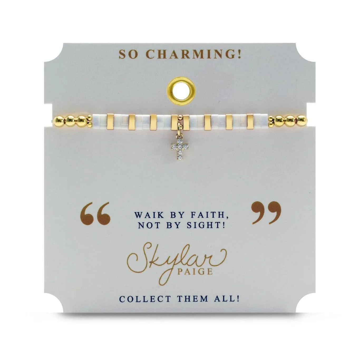 So Charming - Bead It! Cross Bracelet