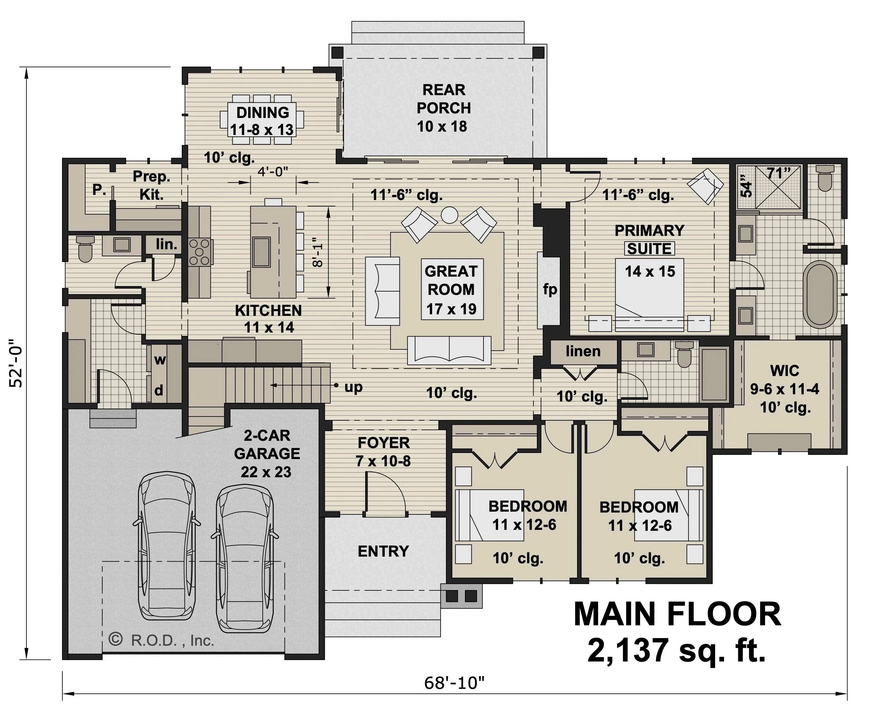 Spacious 2,137 sq ft Single-Story Home with 3 Bedrooms and Bonus Room