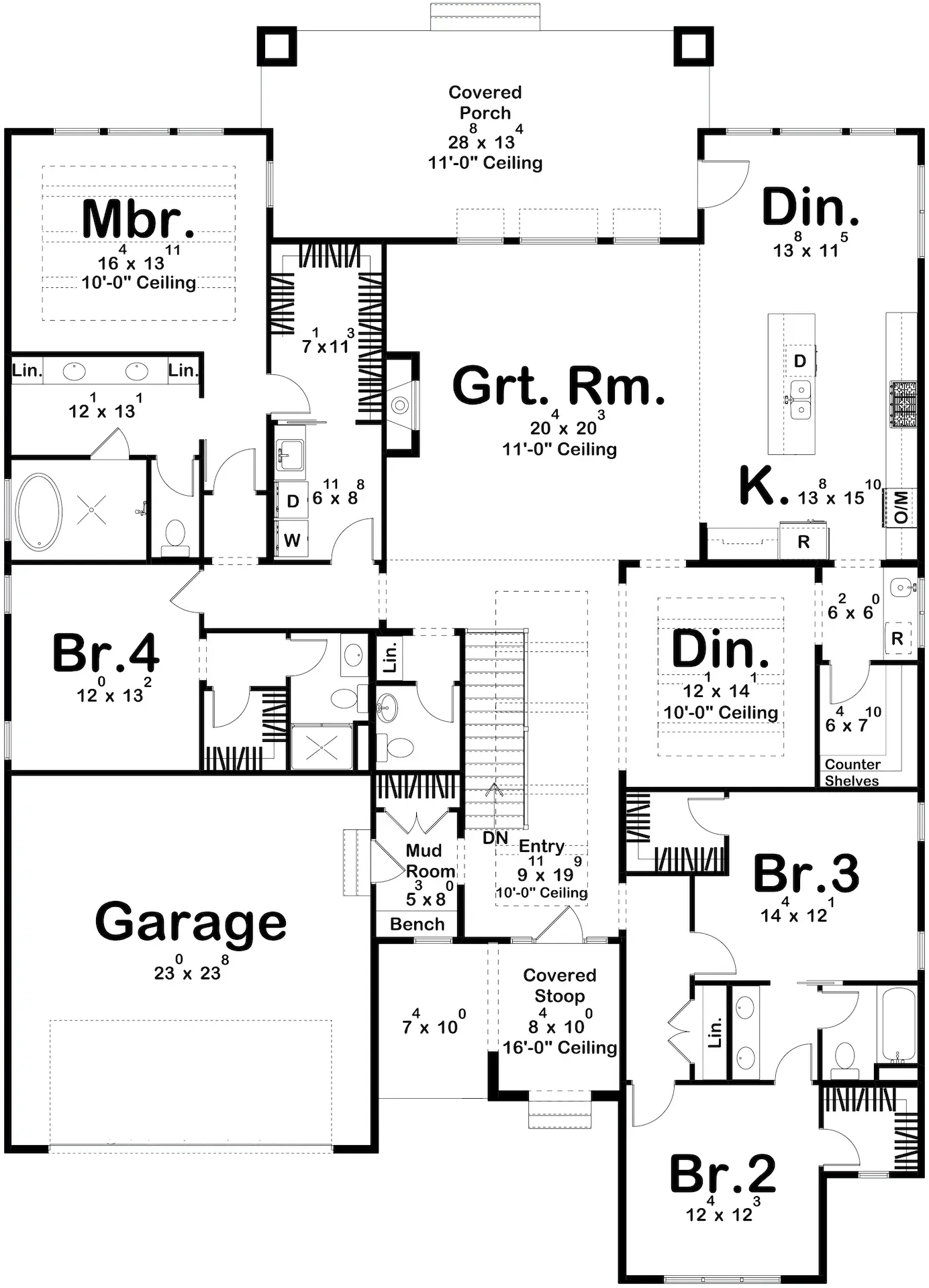 Spacious 4-Bedroom Home with Elegant Features and Vaulted Ceilings