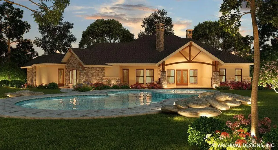 Spacious 4-bedroom home with luxury features and open layout.
