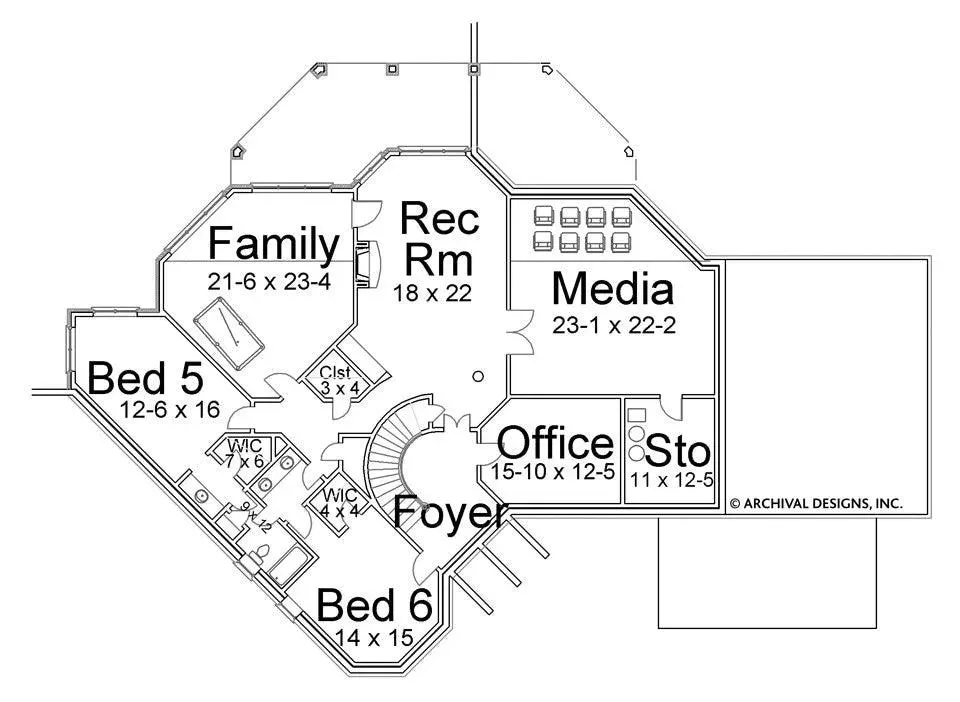 Spacious 5-Bedroom Home with Expansive Living Areas and Basement