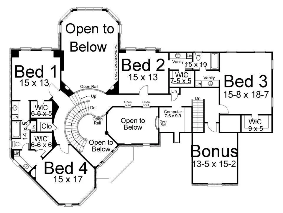 Spacious 5-Bedroom Home with Expansive Living Areas and Basement