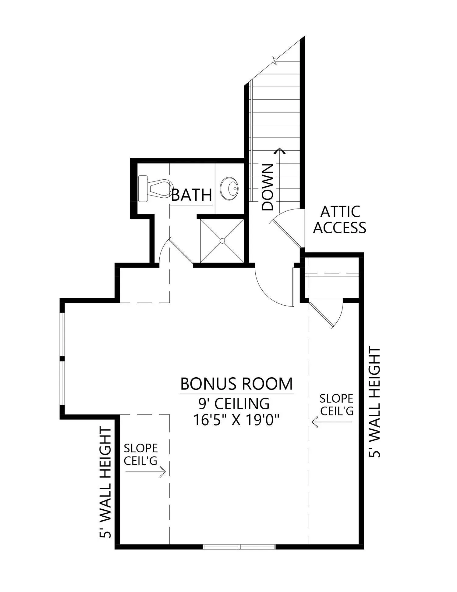 Spacious Family Home Plan with Bonus Room and Ample Outdoor Space