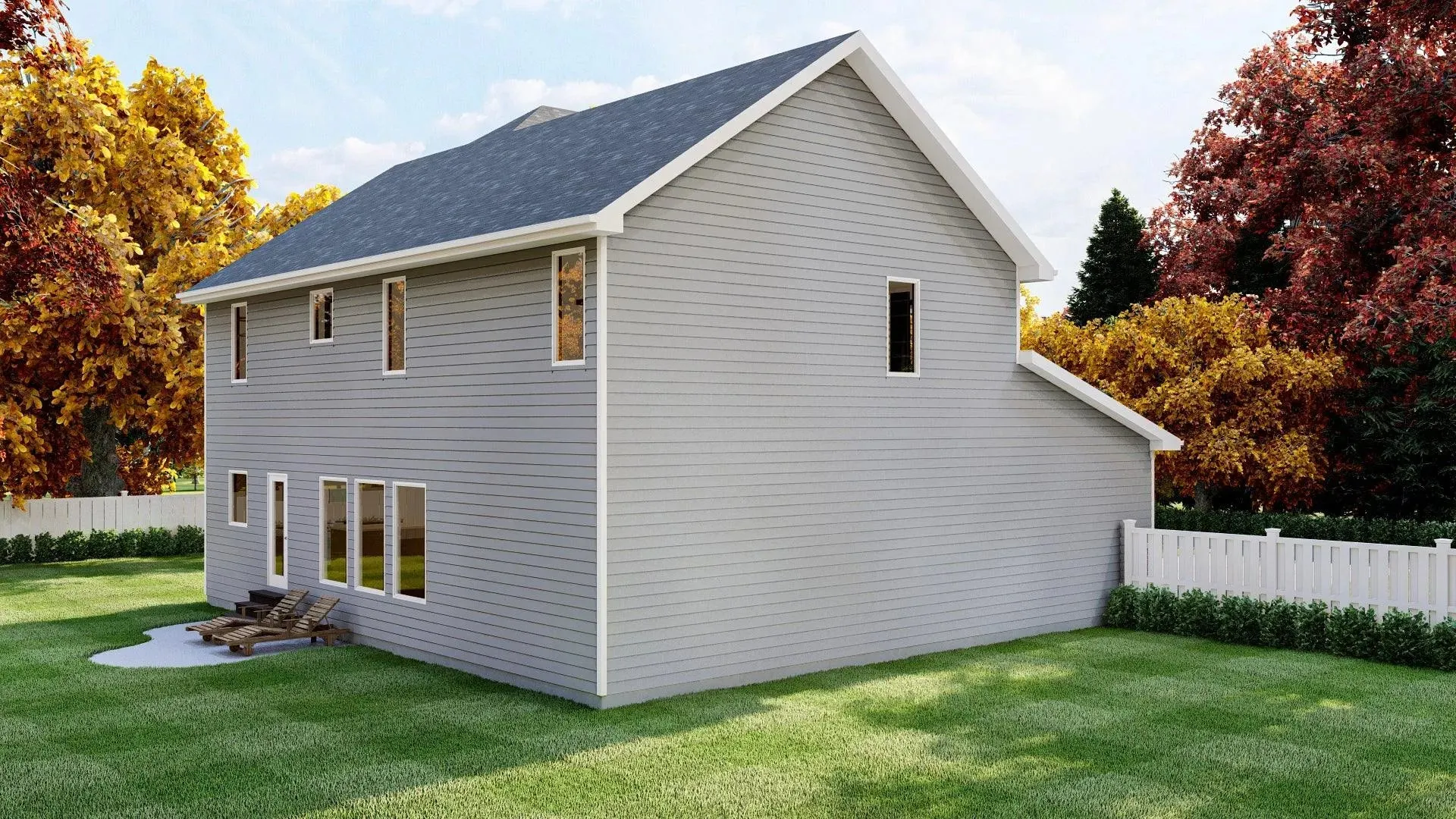 Spacious Four-Bedroom Home Plan with Butler's Pantry and Home Office