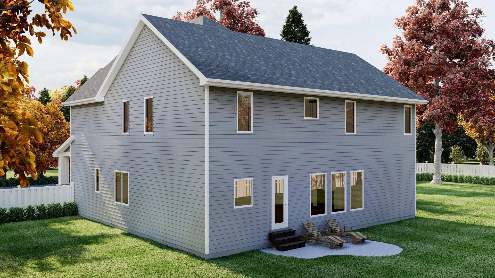 Spacious Four-Bedroom Home Plan with Butler's Pantry and Home Office