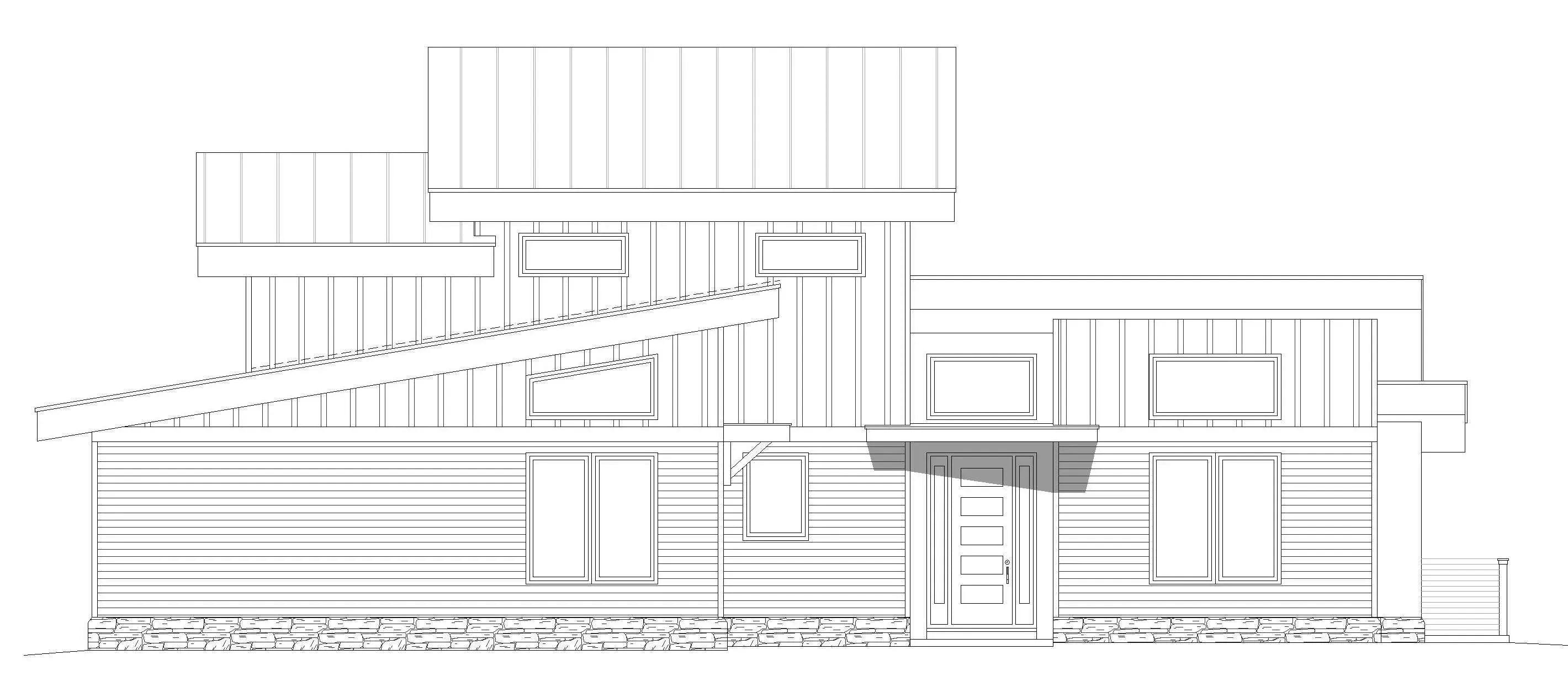 Spacious Three-Bedroom House Plan with Ample Features
