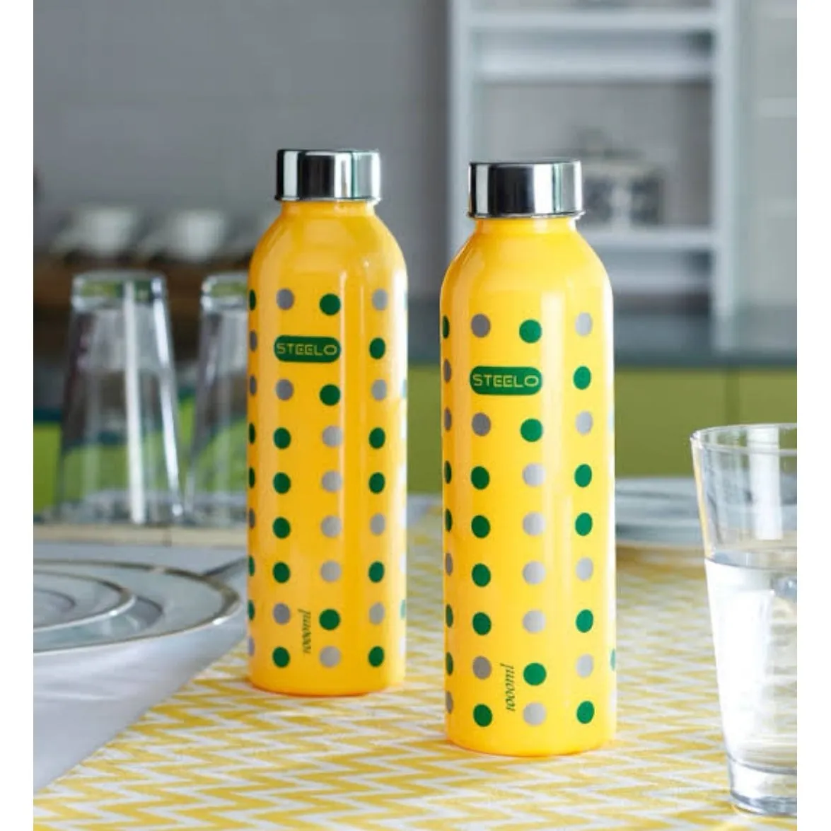 Sports Water Bottle 1000ml Steelo Puro