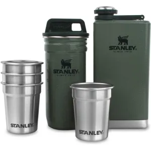 STANLEY Adventure Nest Shot Glass and Flask Set - Hammertone Green