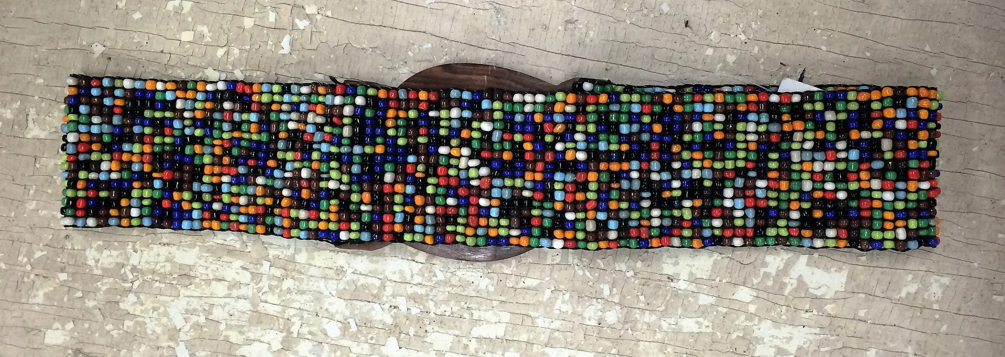 Stretchy Multi Colored Beaded Belt