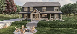 Stylish 4-Bedroom Home with Spacious Living and Inviting Porches