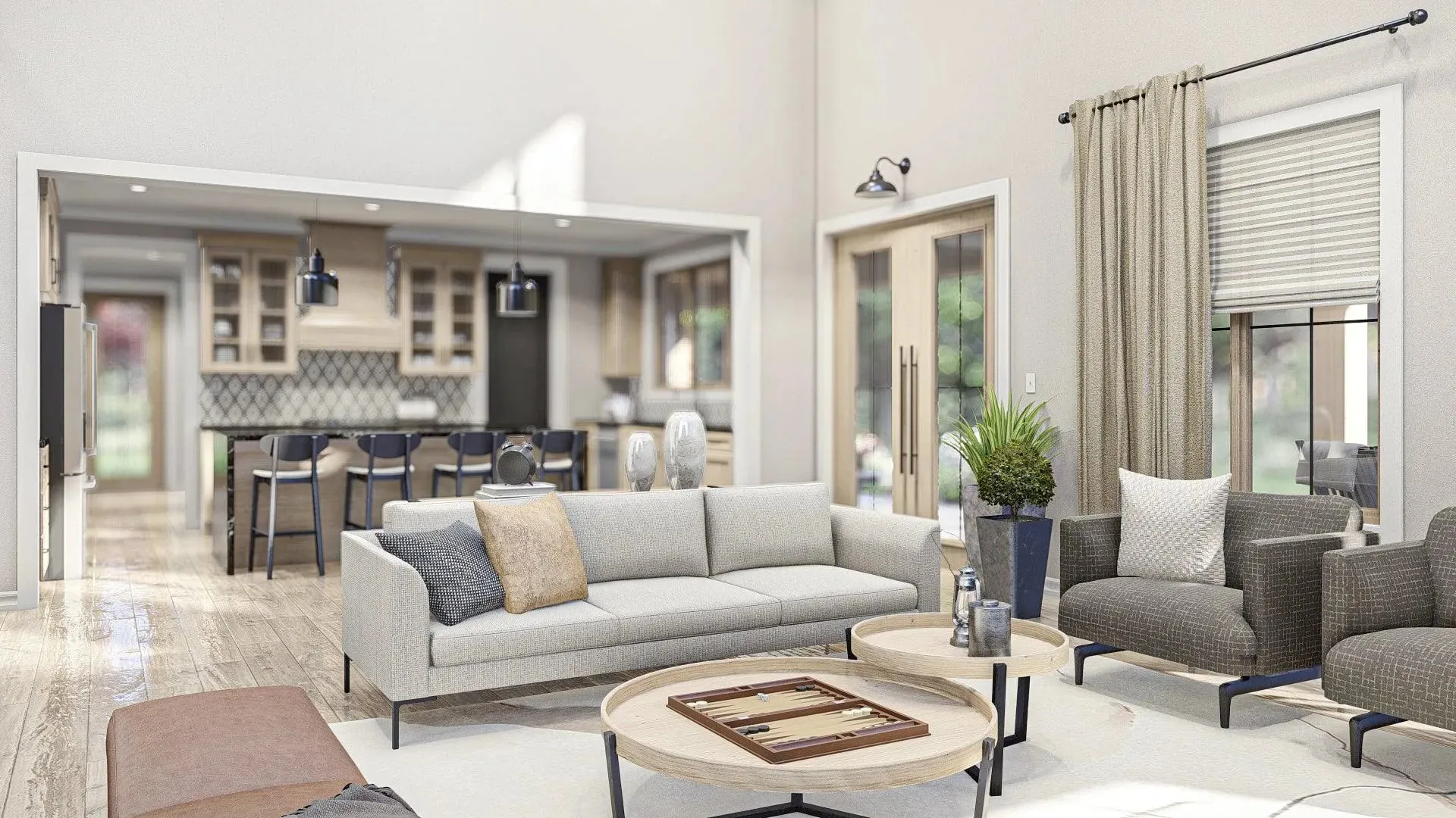 Stylish 4-Bedroom Home with Spacious Living and Inviting Porches