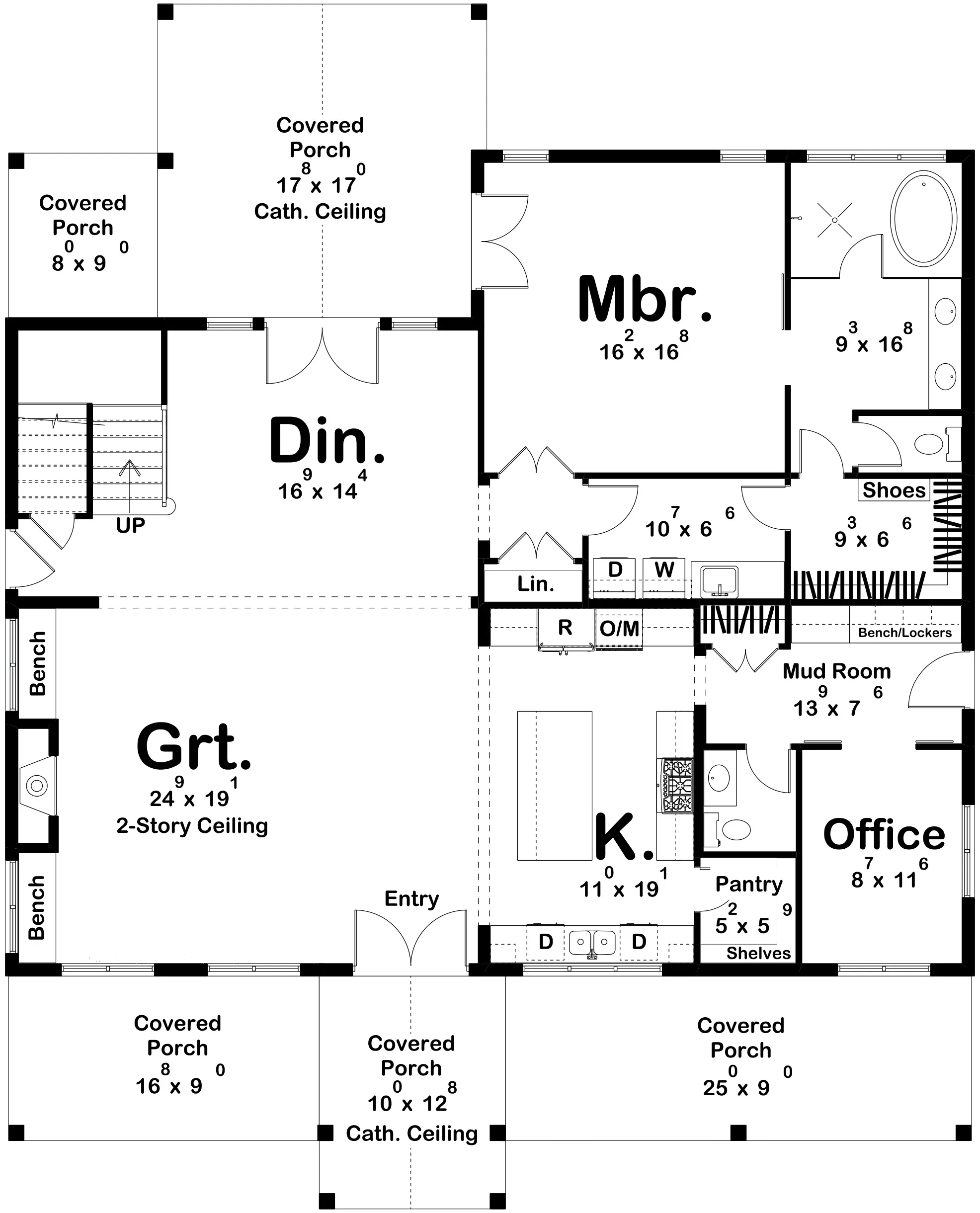 Stylish 4-Bedroom Home with Spacious Living and Inviting Porches