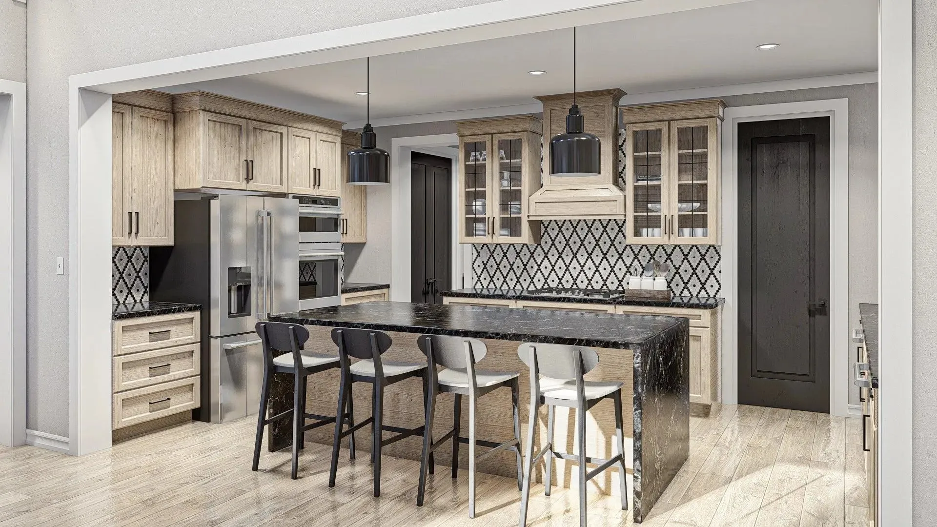 Stylish 4-Bedroom Home with Spacious Living and Inviting Porches