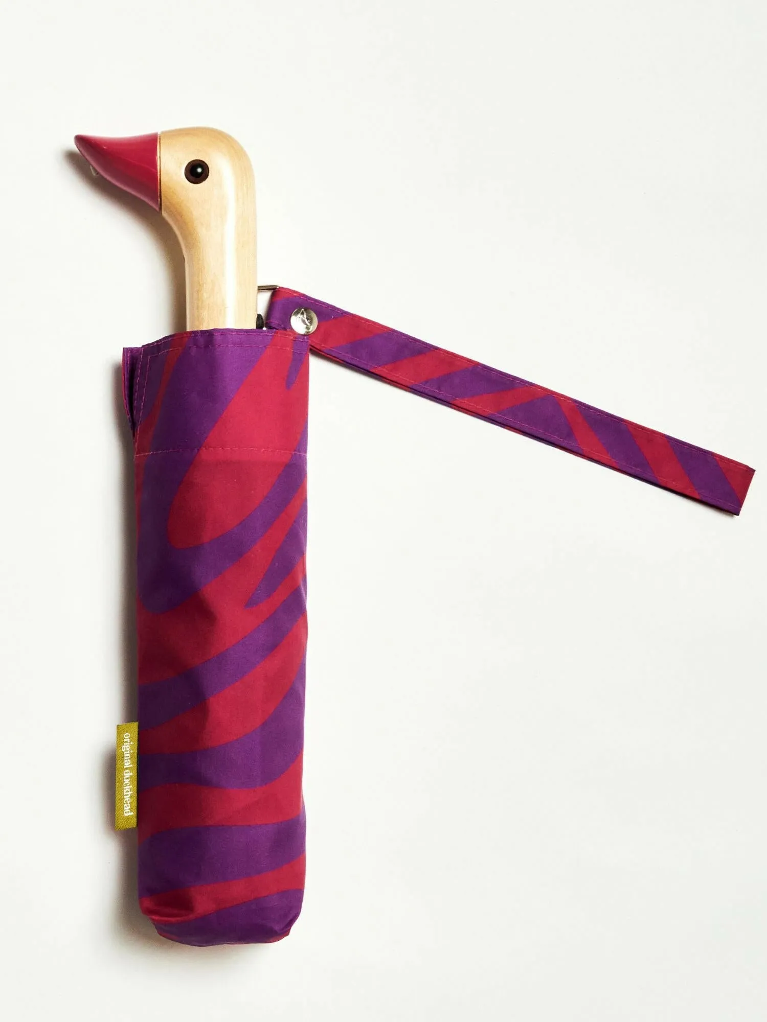 Swirl in Pink Eco-Friendly Compact Duck Umbrella