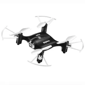 Syma X22 RC Drone FPV Quad Copter with Camera Pocket DroneHeadless Mode 4 Channel Altitude Hold Real Time Transmission Drone for Beginners Outdoor Indoor Playing (Black)