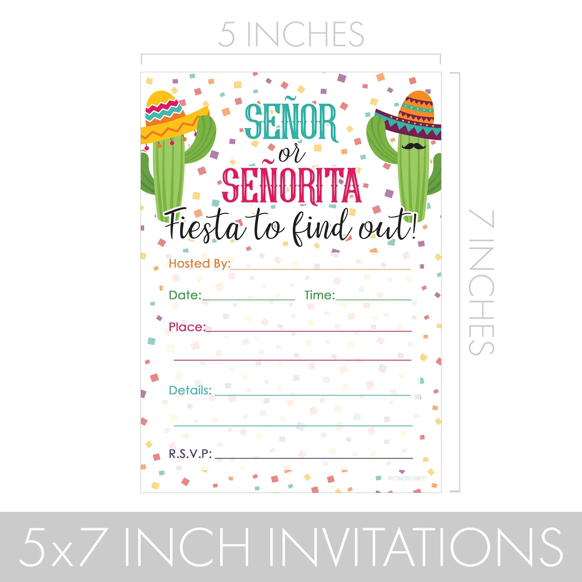 Taco 'Bout a Baby: Baby Shower -  "Fiesta" Party Invitations – 10 Pack