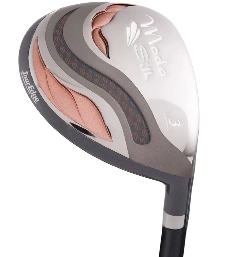 Tour Edge Moda Silk Womens Complete Golf Set - Cart Bag- Black/Rose Gold
