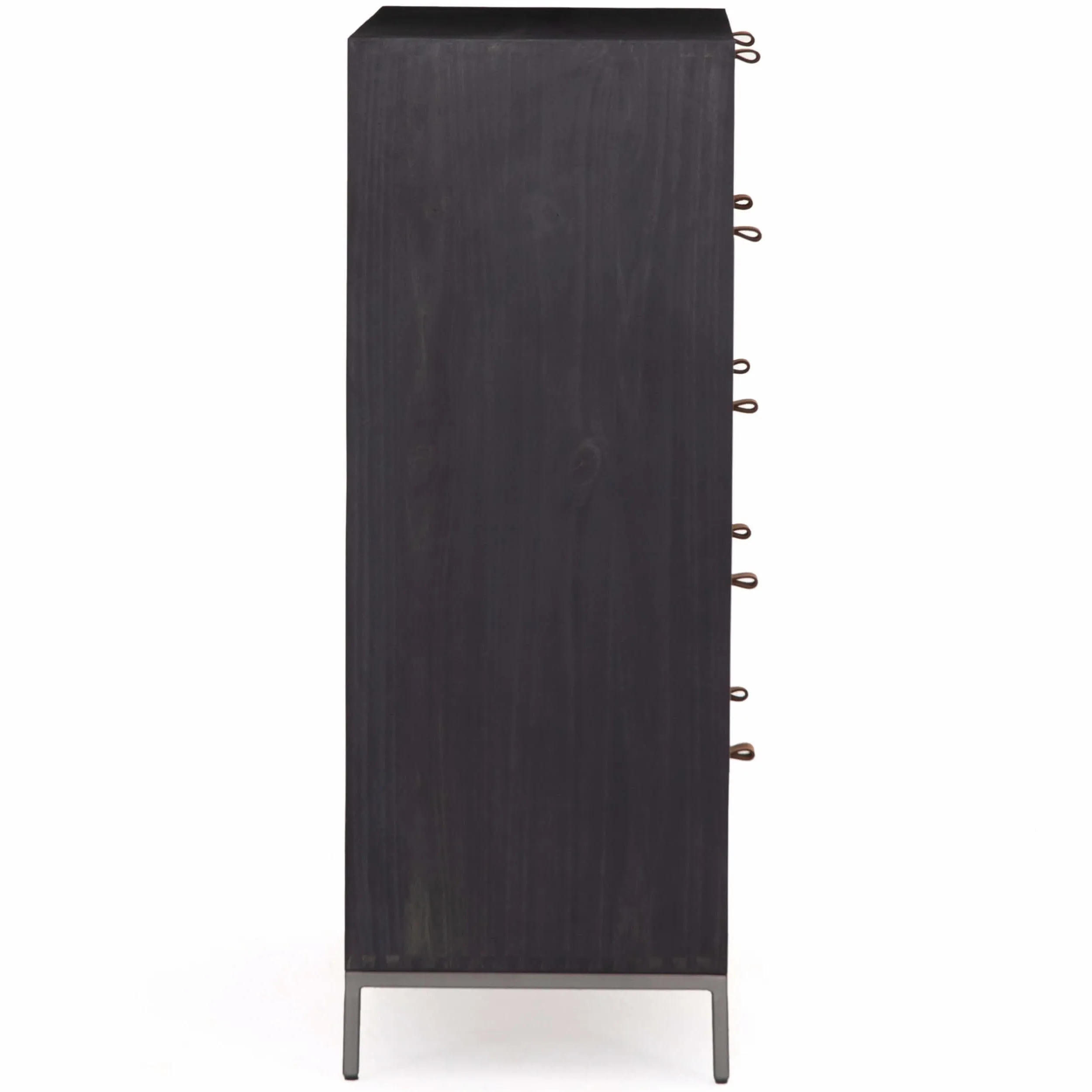 Trey 5 Drawer Dresser, Black Wash
