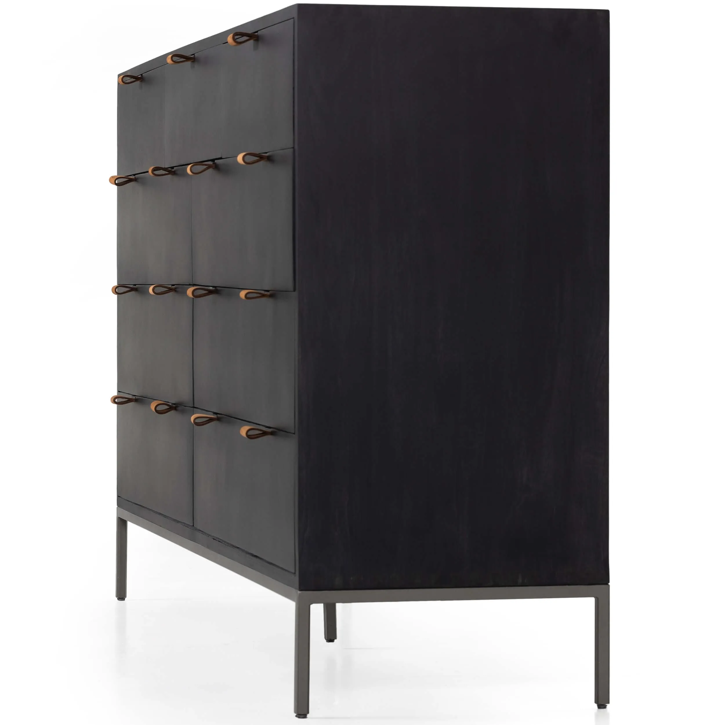 Trey 9 Drawer Dresser, Black Wash