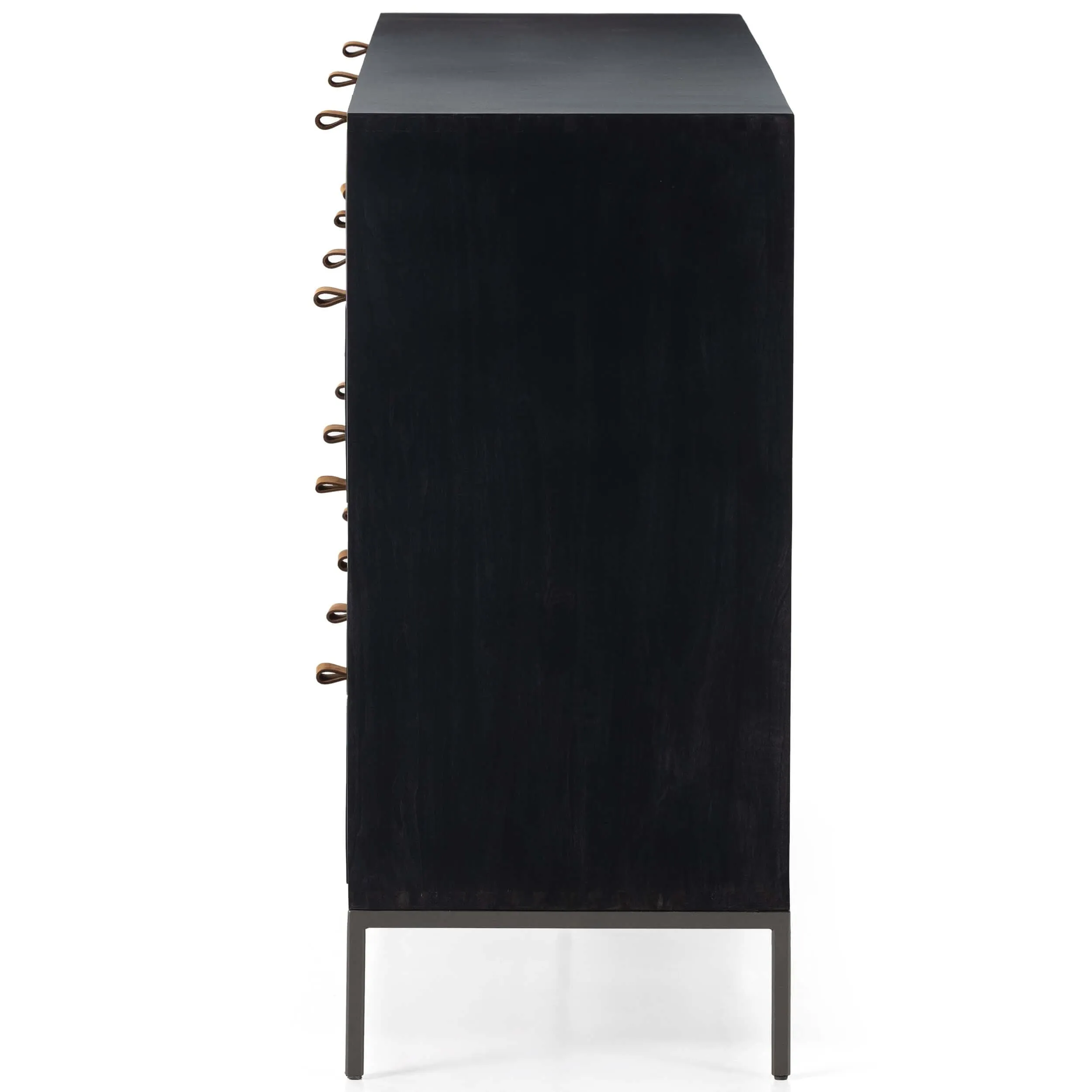 Trey 9 Drawer Dresser, Black Wash