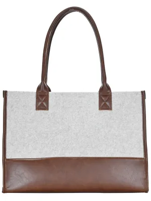 Two-Tone Felt Book Bag