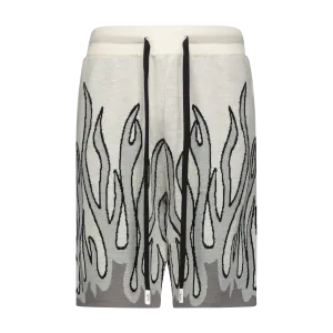 UP IN FLAMES SWEATER SHORTS