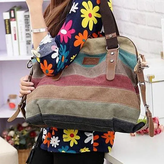 Valencia Canvas Shoulder Bag