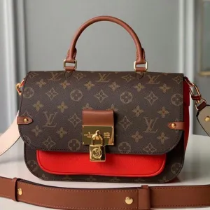Vaugirard Monogram Canvas Messenger Top Handle Bag M44548 Red 2019 Collection