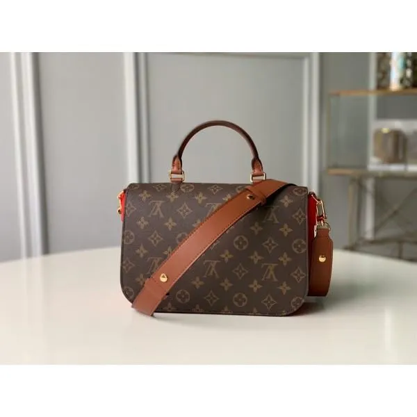 Vaugirard Monogram Canvas Messenger Top Handle Bag M44548 Red 2019 Collection