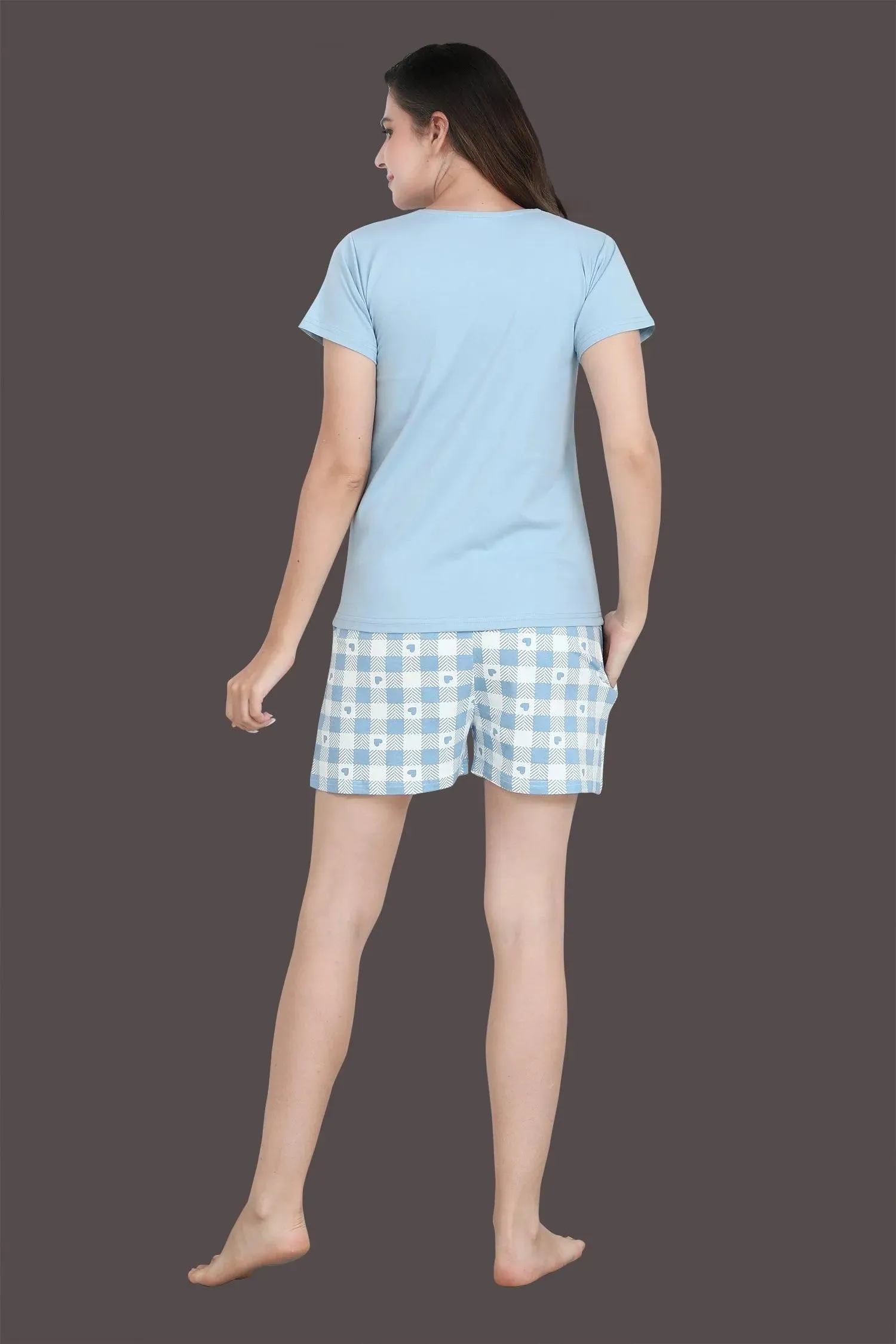 Velure Charming Blue Shorts Set