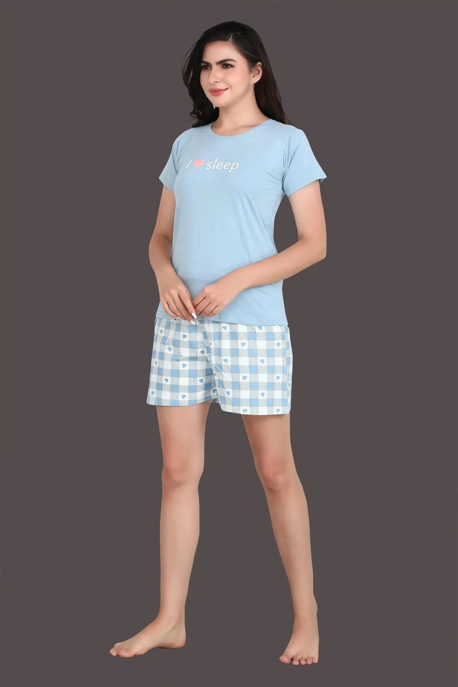 Velure Charming Blue Shorts Set