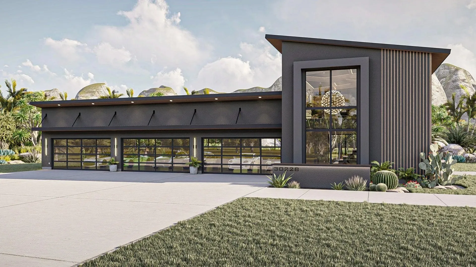 Versatile Garage Plan with Loft and Spacious Workshop Area