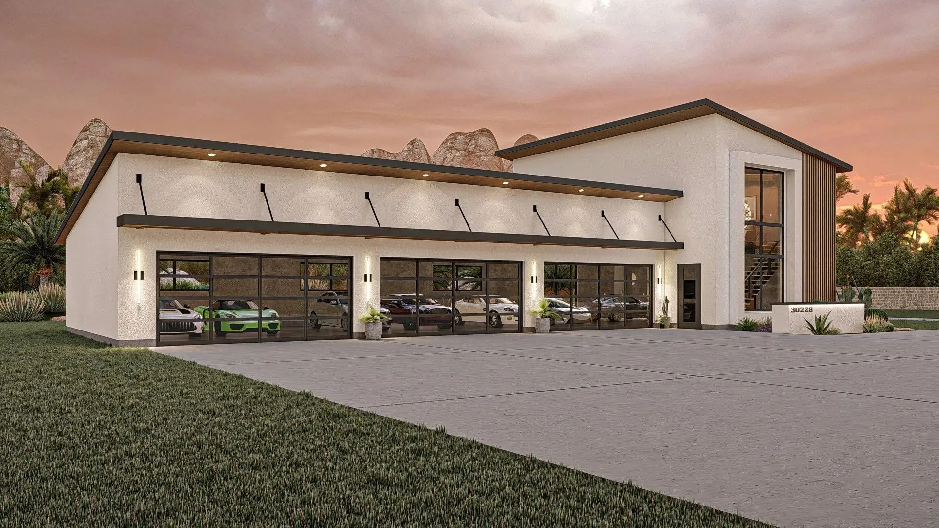 Versatile Garage Plan with Loft and Spacious Workshop Area