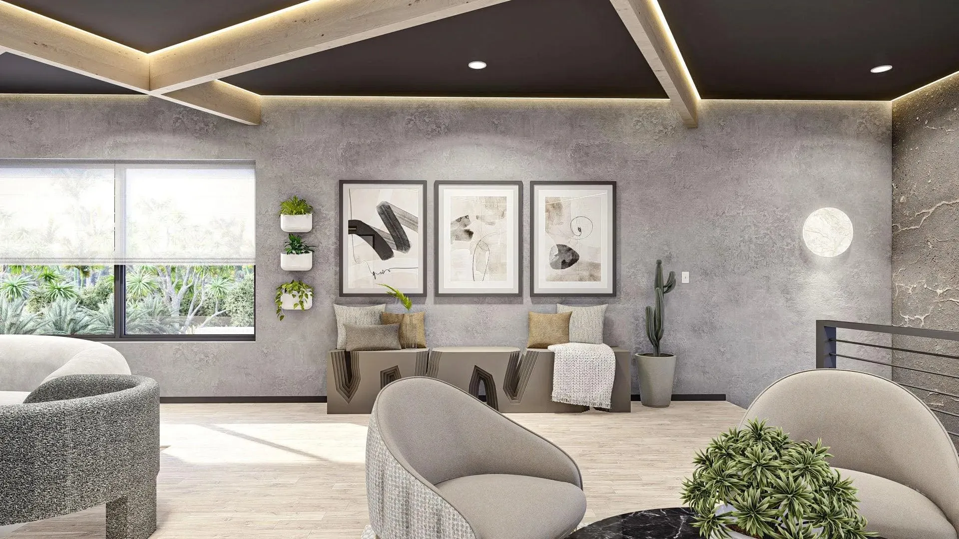 Versatile Garage Plan with Loft and Spacious Workshop Area