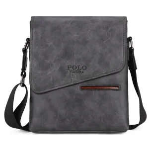 Vicuna Polo Vintage Leather Kuriertasche  - Khaki