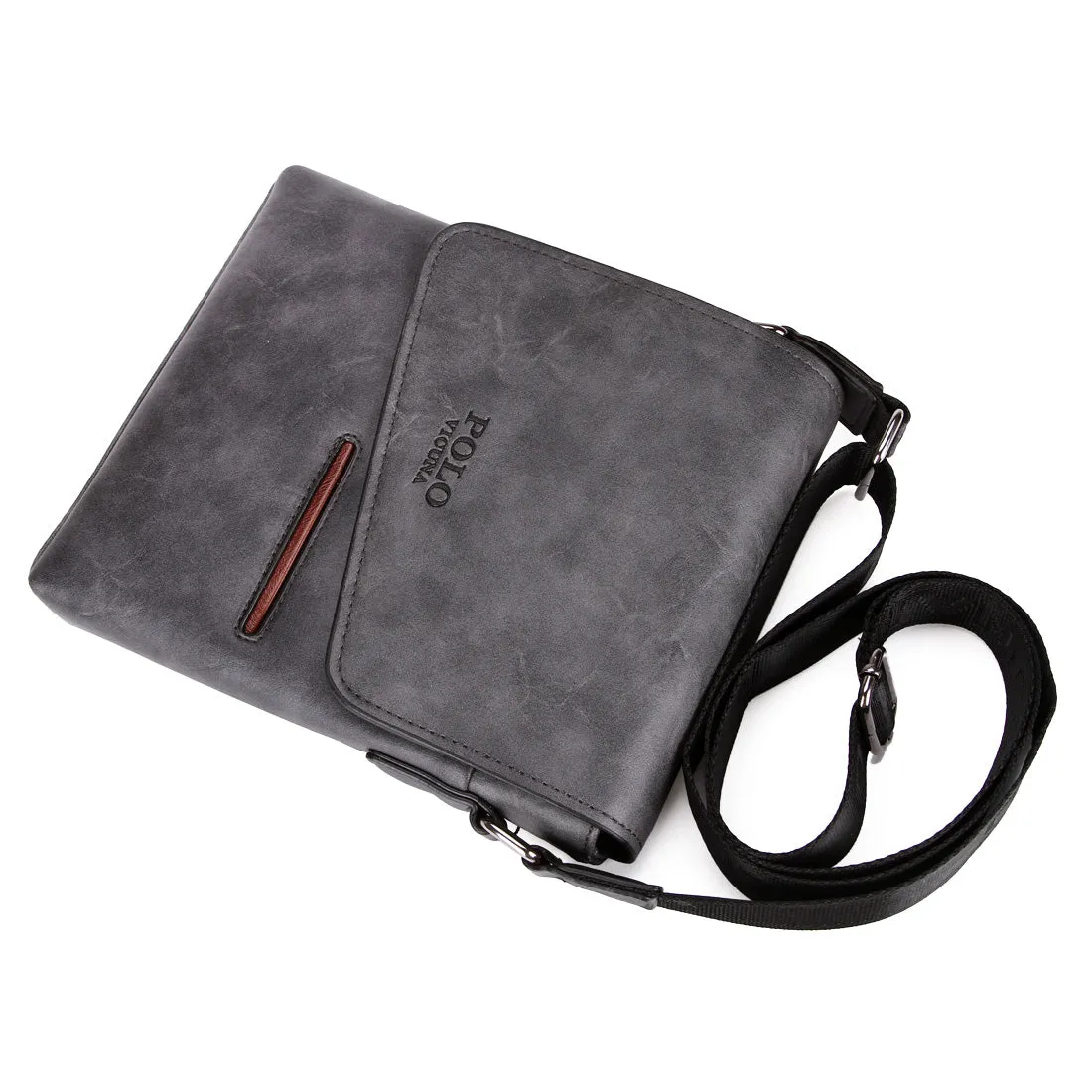 Vicuna Polo Vintage Leather Kuriertasche  - Khaki
