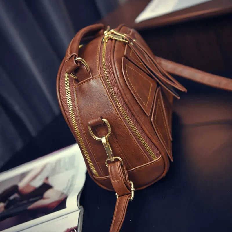 Vintage PU Leather Handbag For Women Girl Fashion Shell Messenger Bags Bolsa Female Shoulder Bags Ladies Crossbody Bag Purses