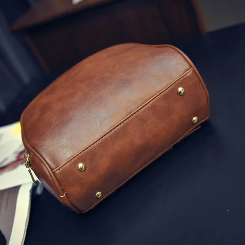 Vintage PU Leather Handbag For Women Girl Fashion Shell Messenger Bags Bolsa Female Shoulder Bags Ladies Crossbody Bag Purses