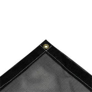 Vinyl Mesh Tarp - Black - 10' x 16'