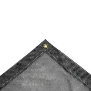 Vinyl Mesh Tarp - Gray - 8' x 10'