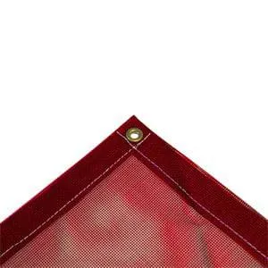Vinyl Mesh Tarp - Red - 5' x 7'
