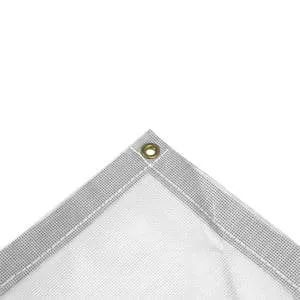 Vinyl Mesh Tarp - White - 30' x 50'