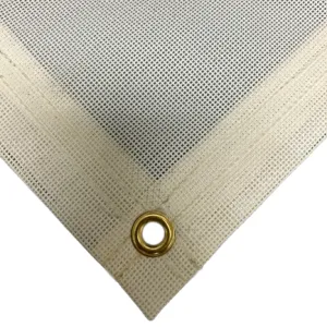Vinyl Mesh Tarp - White - 5' x 7'