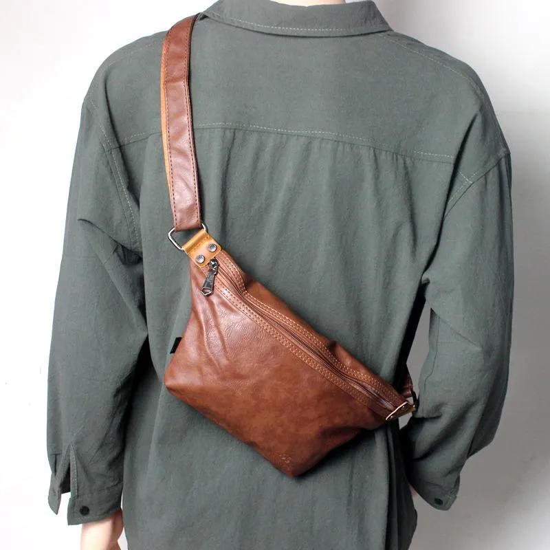 Vvsha  Christmas Gift Pu Sports Messenger Bag